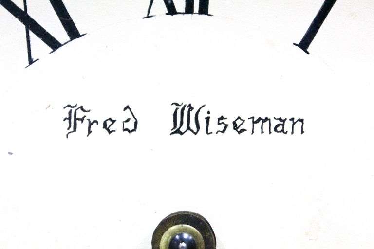 Antique Franz Hermle Model 141040K Clock With Fred Wiseman Face in Chippendale Style Case