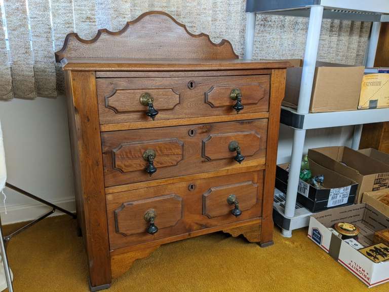 VICTORIAN ERA LOW 3 DRAWER DRESSER Bid On Estates Auction Services