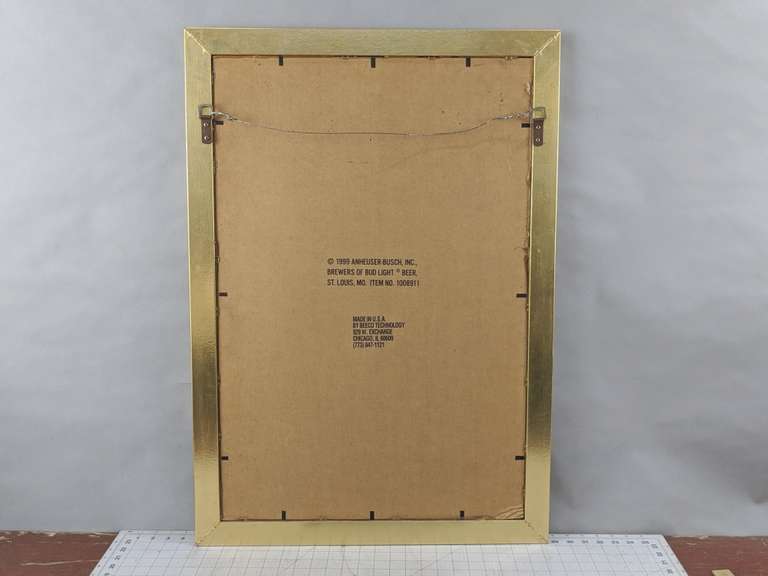 BUD LIGHT STANLEY CUP MIRRORED ADVERTISING SIGN Bid On Estates