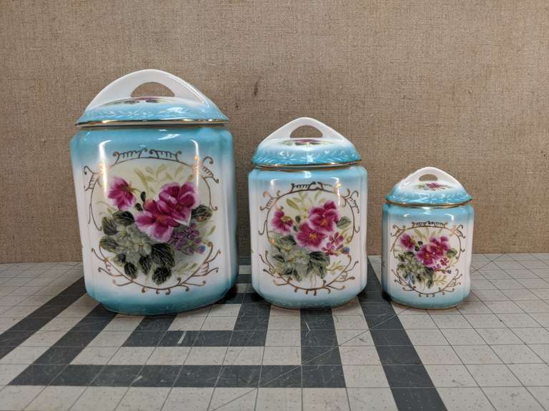 Limoges 3 Piece Canister Set Bid On Estates Auction Services