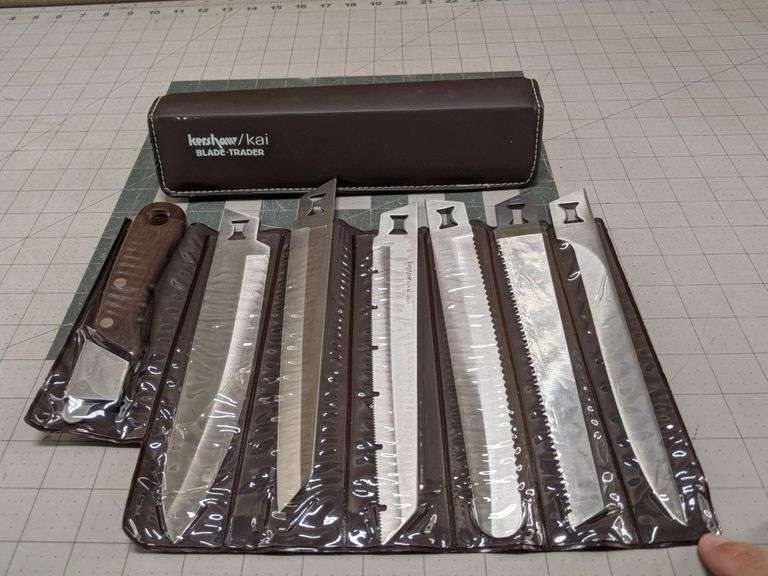 KERSHAW KAI KNIFE WITH INTERCHANGEABLE BLADES Bid On Estates Auction