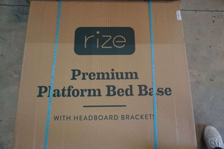 Rize Premium Platform Bed Base with Brackets Twin Size Auctions