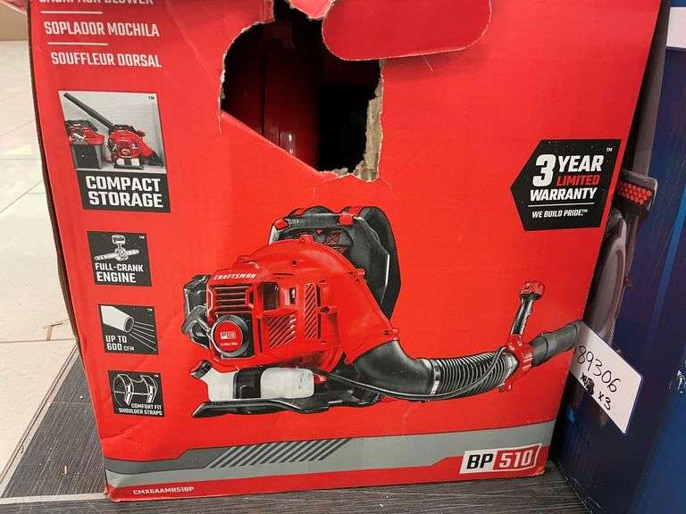 Craftsman Gasoline Powered Backpack Blower 51CC Prime Time Auctions