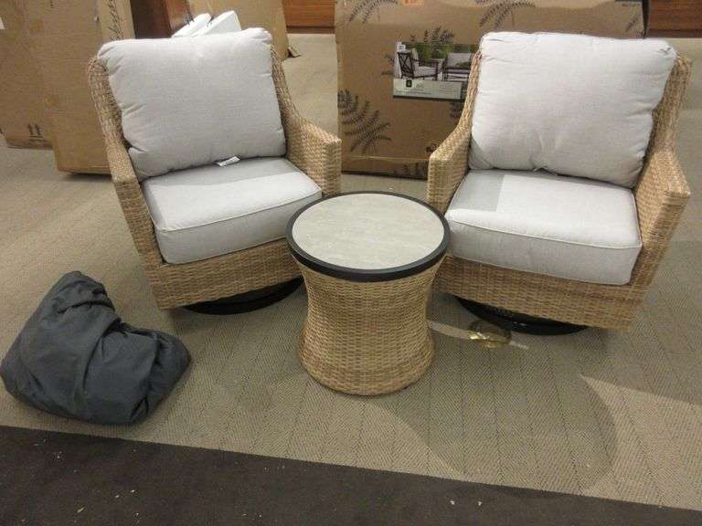 Three Piece Patio Set Prime Time Auctions, Inc.