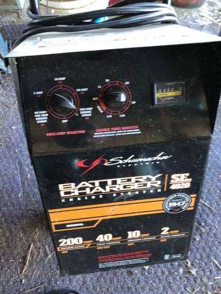 Schumacher Battery Charger Engine Starter - Prime Time Auctions, Inc.