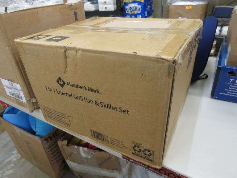 Members Mark Enamel Grill Pan and Skillet Set Prime Time Auctions, Inc.