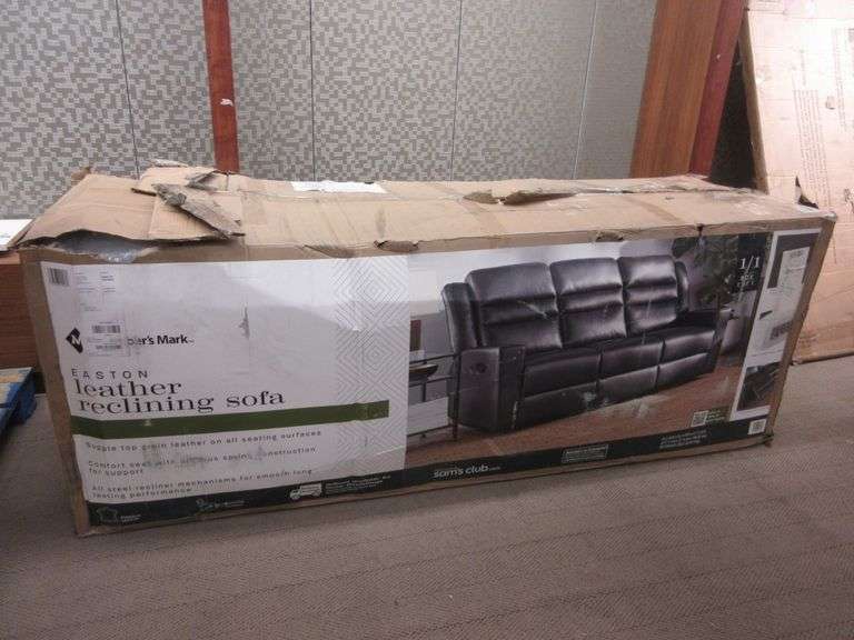 Members Mark Leather Reclining Sofa Prime Time Auctions, Inc.