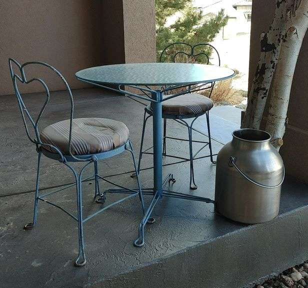 Bistro Table and Chairs Colorado Premier Realty & Auction Services