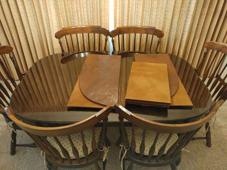 Heywood Wakefield, Dining Table and Chairs Colorado Premier Realty