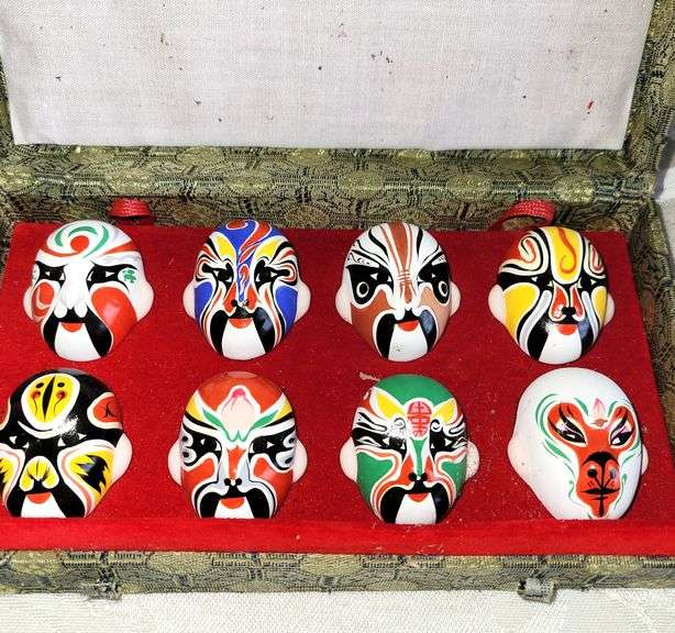 Mini Japanese Samurai Masks/w Box Colorado Premier Realty & Auction Services