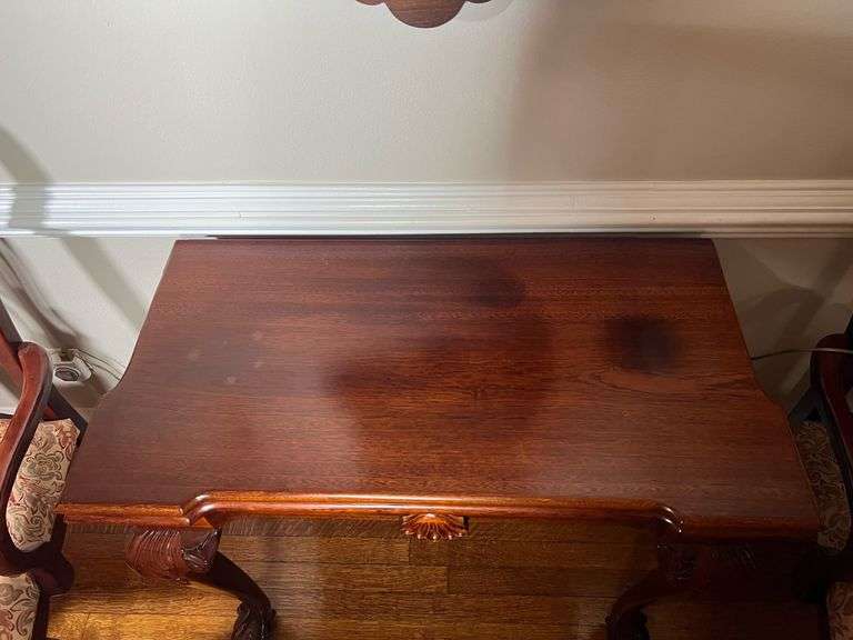 Beautiful Folding Queen Anne Style Folding Table See Additional Photos