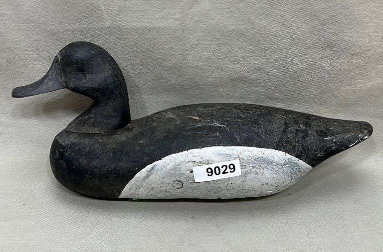 Vintage bluebill duck decoy Dixon's Auction at Crumpton