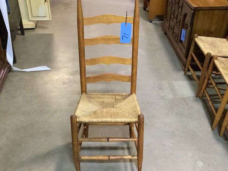 Ladder Back Chair Diamond G Auctioneers