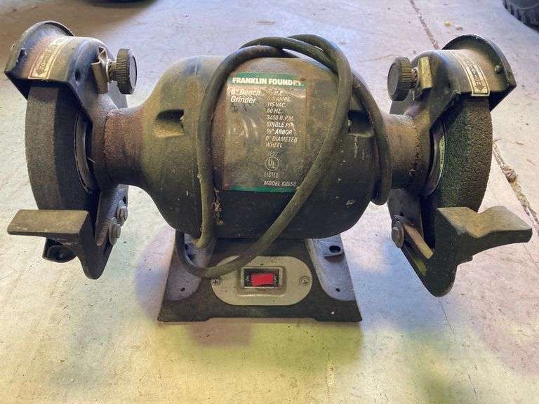 Franklin Foundry 1/2hp 6" Bench Grinder Delaware Auction Center