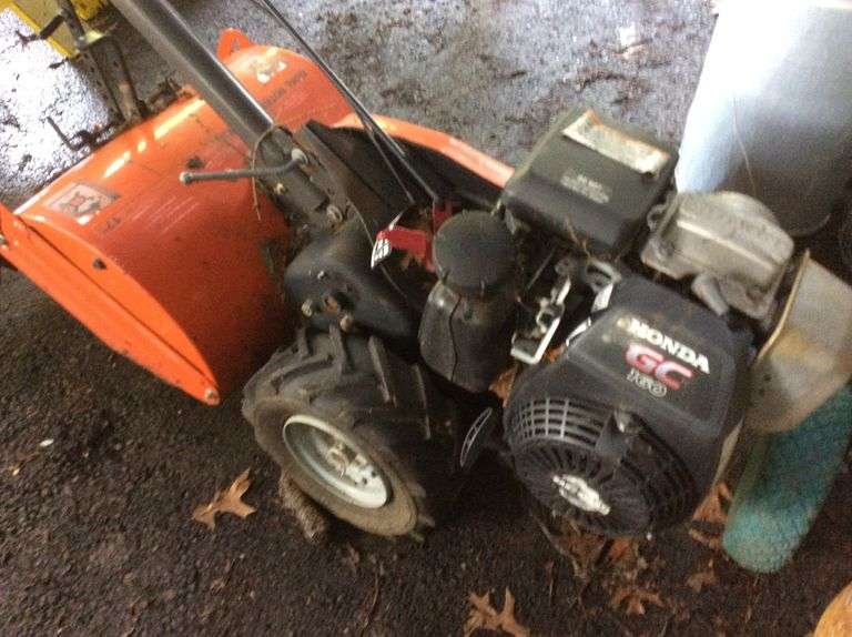 Husquvarna Rototiller with Honda Engine starts and runs Duck Soup