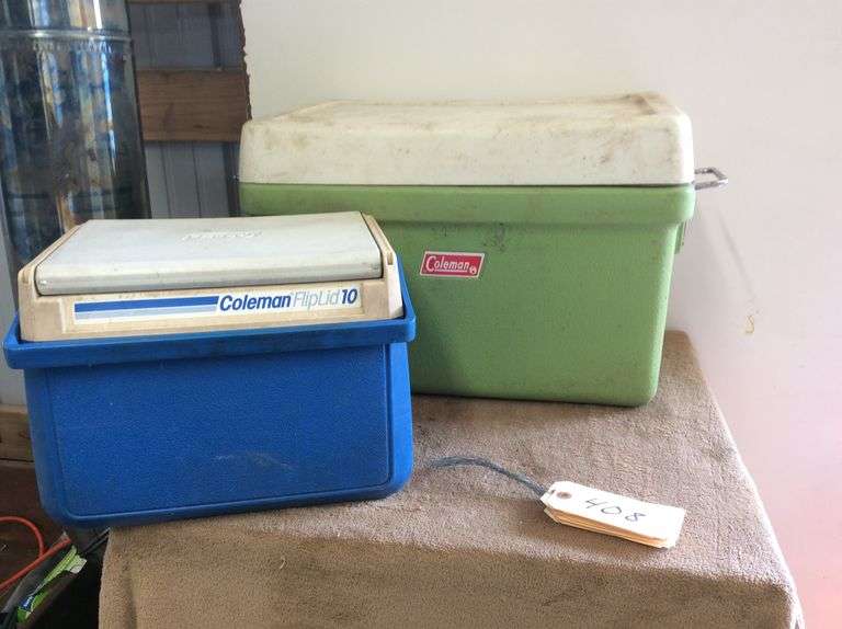 2 Coleman Coolers Duck Soup Auctions