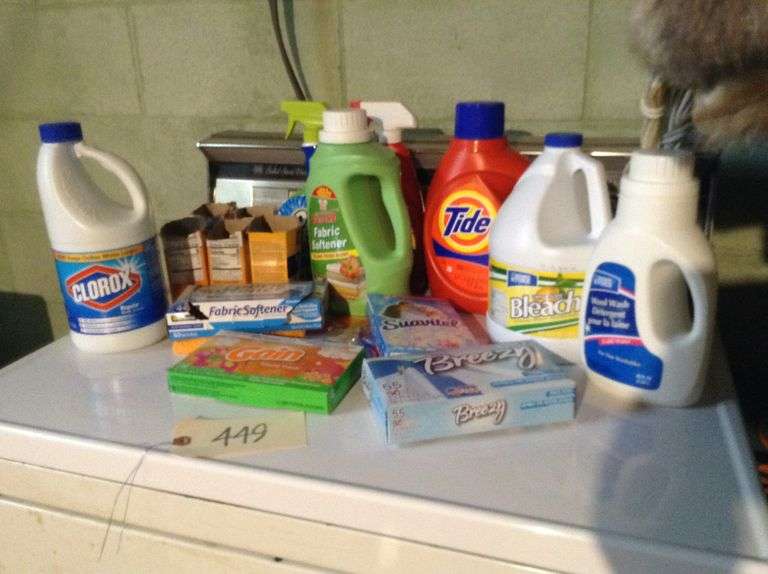 Laundry Detergent, Bleach, Dryer Sheets Duck Soup Auctions
