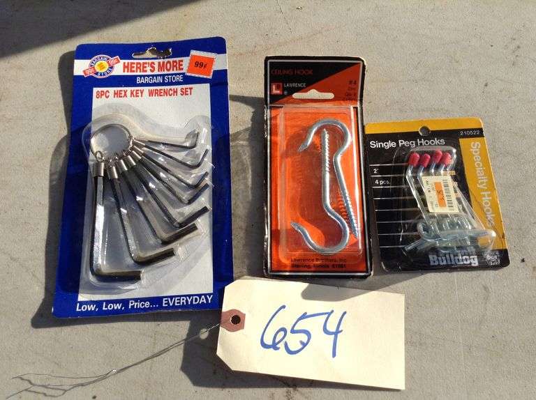Allen key Set, Pegboard and Other Hooks Duck Soup Auctions