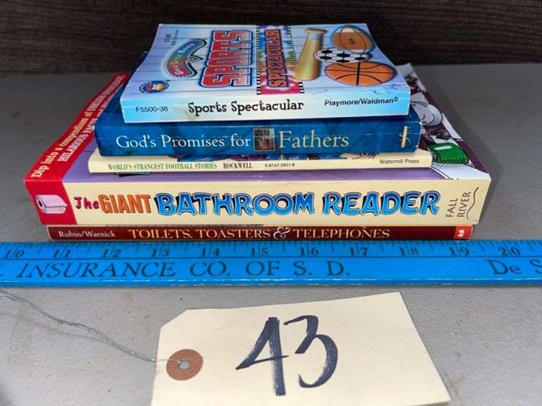 Bathroom books • Outside Duck Soup Auctions