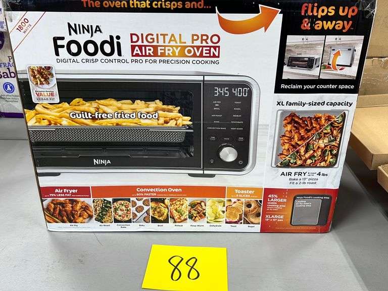 NINJA FOODI DIGITAL AIR FRY OVEN IN BOX Earl's Auction Company