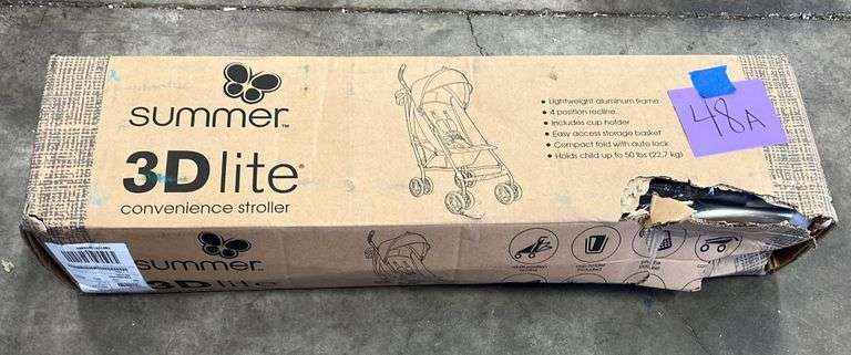 SUMMER 3D LITE CONVENIENCE STROLLER IN BOX - Earl's Auction Company