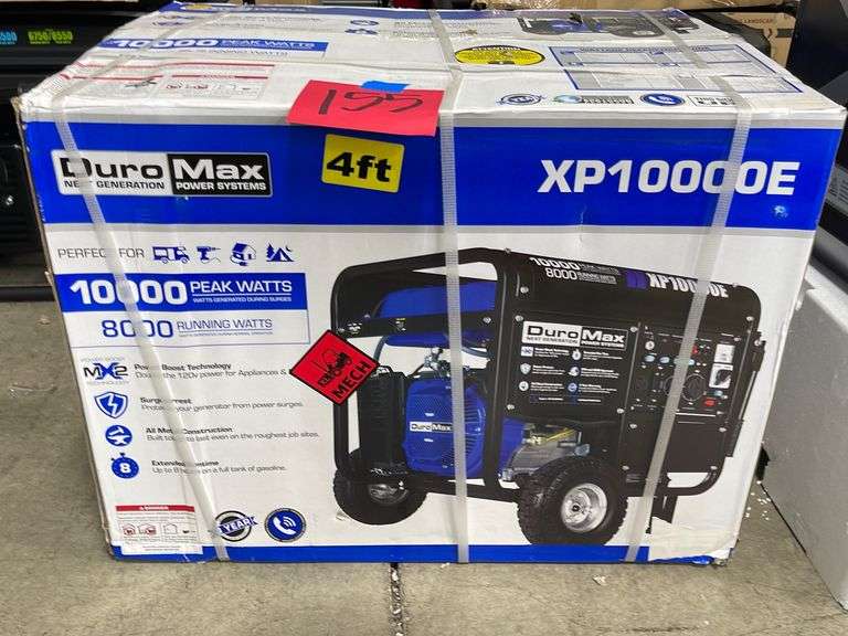 NEW DURO MAX XP10000E GENERATOR IN BOX - Earl's Auction Company