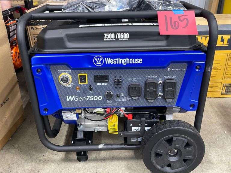 NEW WESTINGHOUSE WGEN7500 PORTABLE GENERATOR Earl's Auction Company