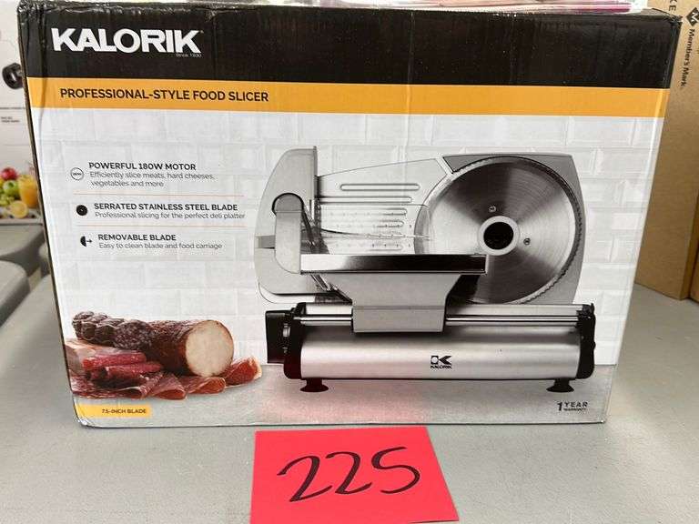KALORIK PROFESSIONAL FOOD SLICER IN BOX Earl's Auction Company