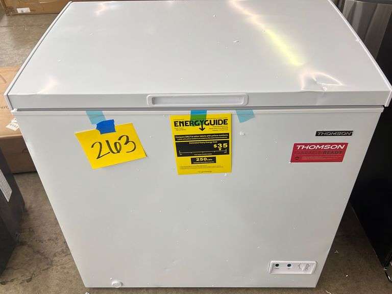 THOMSON 7.0CU FT WHITE CHEST FREEZER Earl's Auction Company