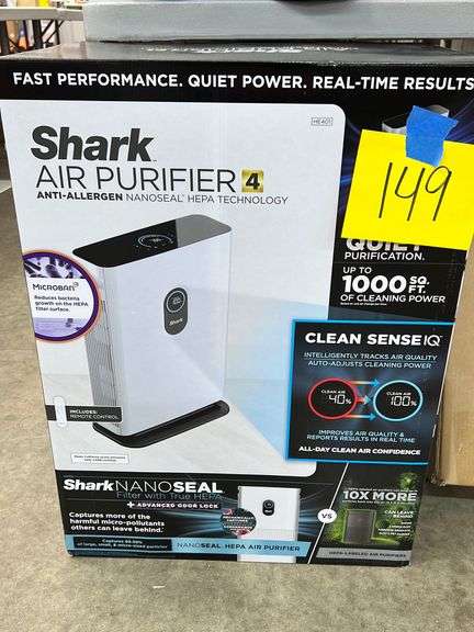 SHARK AIR PURIFIER 4 IN BOX - Earl's Auction Company