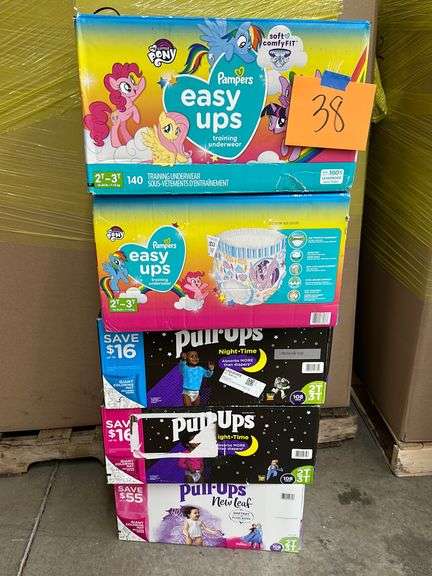 (5) BOXES OF SIZE 2T-3T PULL UPS - Earl's Auction Company