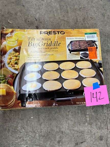 PRESTO BIG GRIDDLE IN BOX - Earl's Auction Company