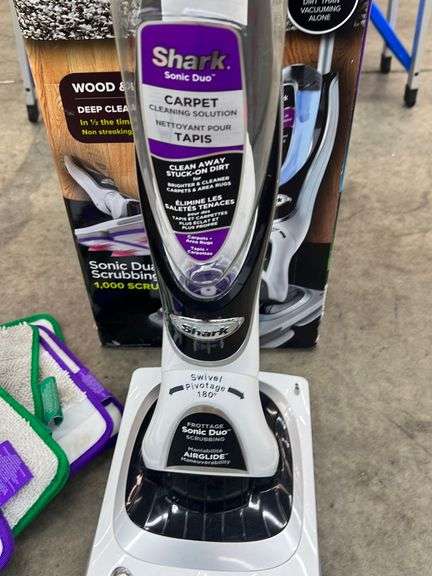 SHARK SONIC DUO CARPET & HARD FLOOR CLEANER W/ BOX - Earl's Auction Company