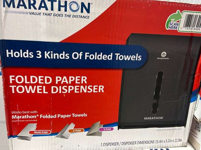 (4) MARATHON TOWEL DISPENSERS IN BOXES Earl's Auction Company