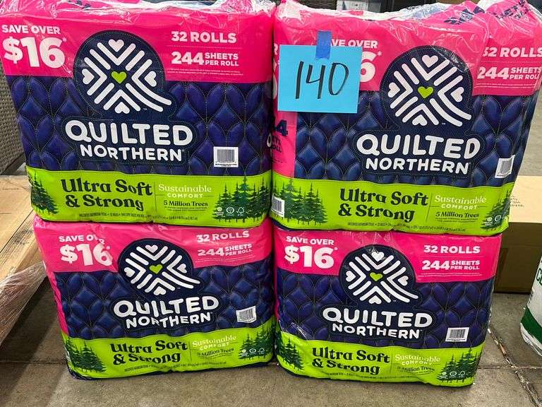 (4) PACKS OF QUILTED NORTHERN TOILET PAPER Earl's Auction Company