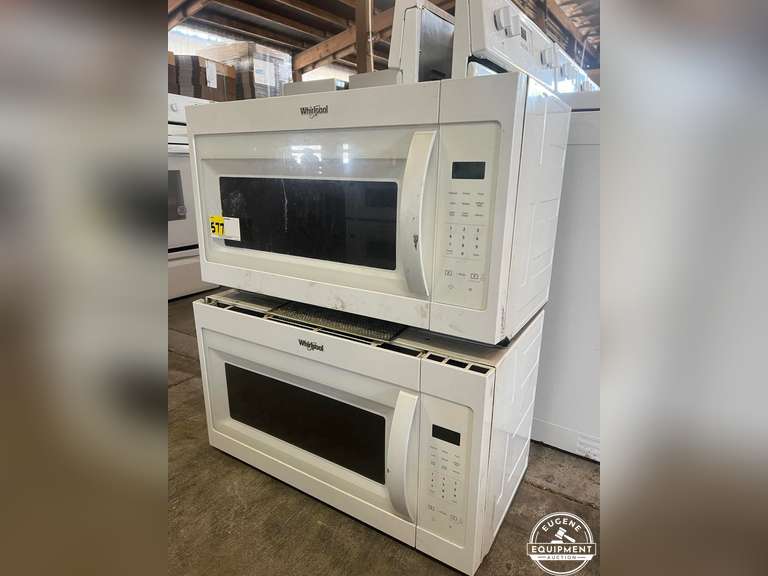Whirlpool Over Range Hood Microwaves w/ Hoods Eugene Equipment Auction