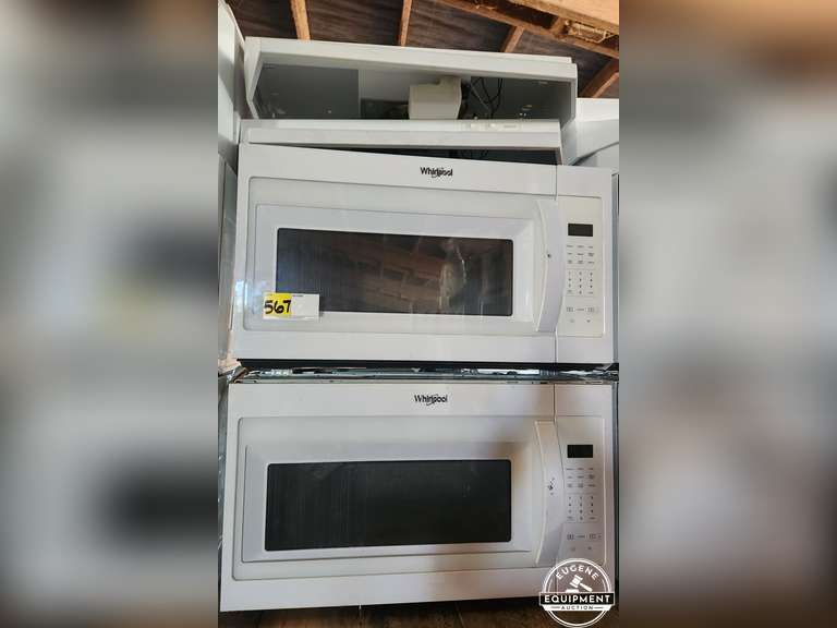 2 Over Range Microwaves w/ Hoods Eugene Equipment Auction