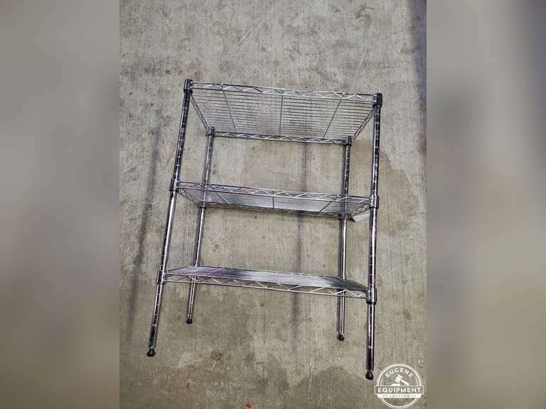 3 Shelf Metal Rack Eugene Equipment Auction