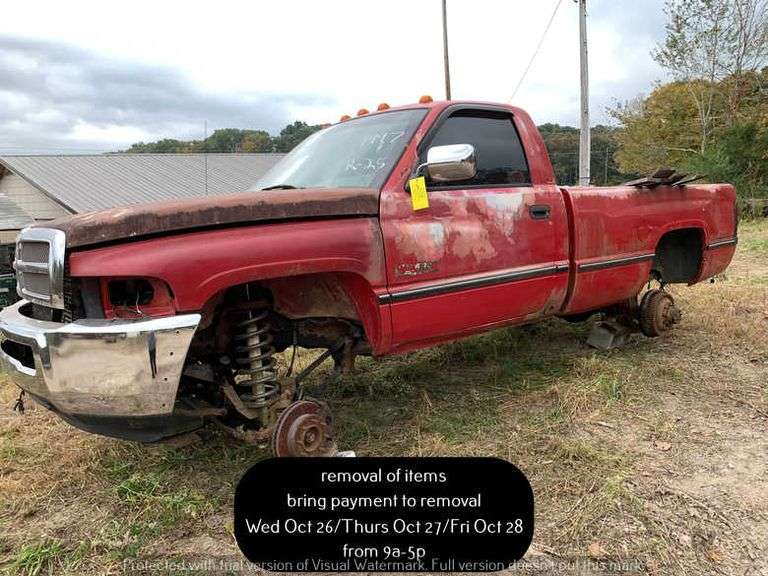 1997 DODGE 4wd 5 speed manual 12valve Cummins diesel EK Auctioneers LLC