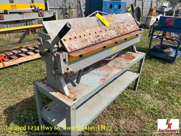 ENCO 48" SHEET METAL PAN AND BOX BRAKE EK Auctioneers LLC