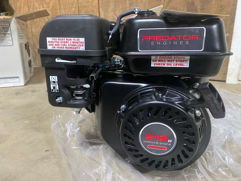New Predator 212cc OHV Horizontal Shaft Gas Engine, - ELCO Auctions