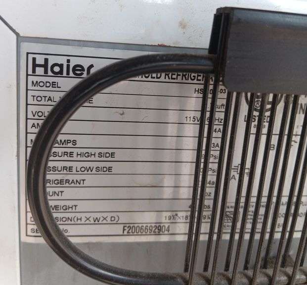 Haier Mini Fridge 1.7cu. ft, Does Work ELCO Auctions