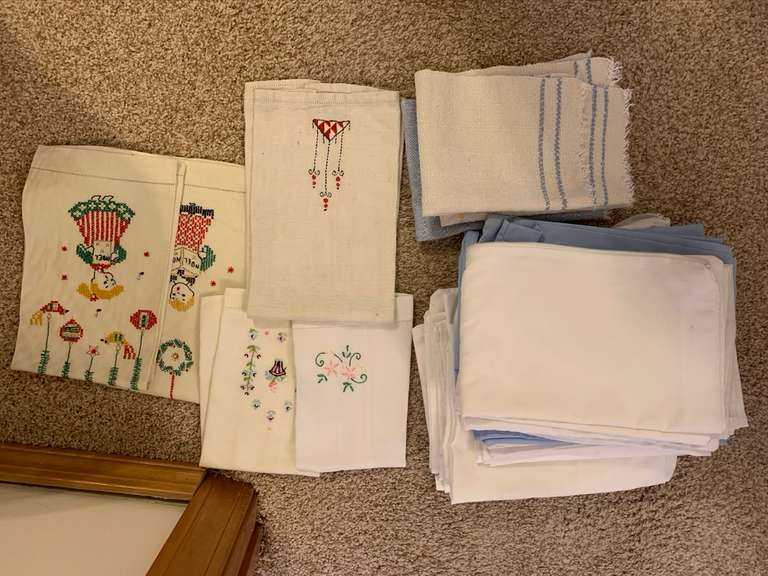 Basket Containing Vintage Electric Heating Pad, Vintage Travel Alarm