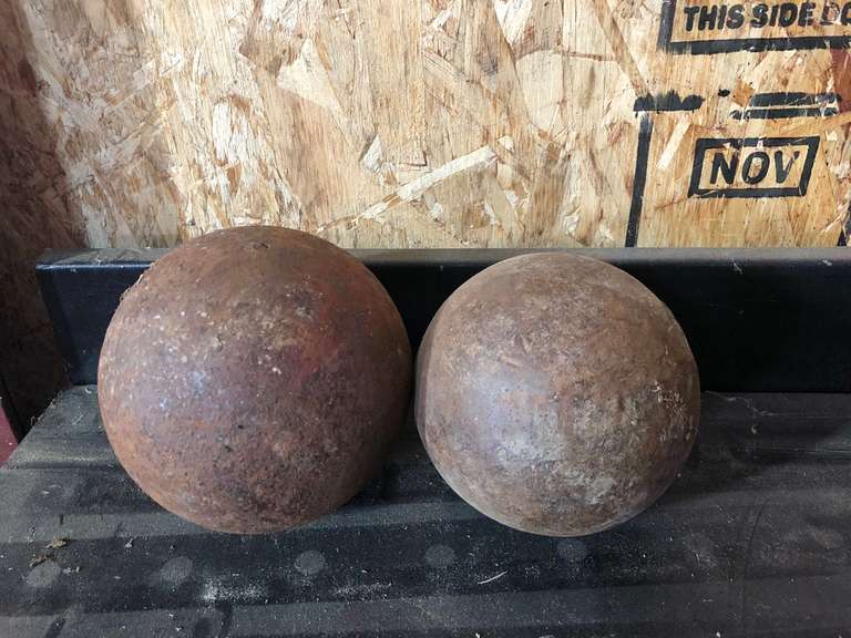 (2) Shot Put Balls 16lb & 12lb Estate Details