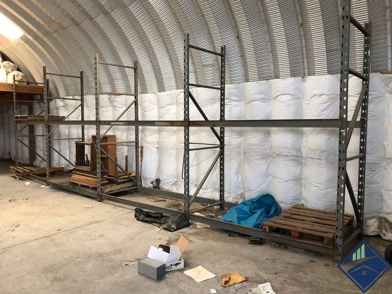 LARGE METAL SHELVING FRAME MUST BRING TOOLS AND HELP TO DISASSEMBLE