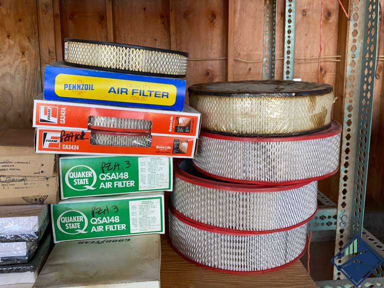 Contents of Shelf *Shelf Not Included* Various Air Filters Estate Details