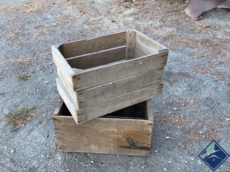 (2) Vintage Apple Crates Estate Details