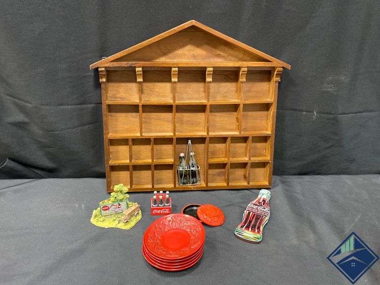 Vintage CocaCola Knick Knacks, Small Knick Knack Shelf & More Estate Details
