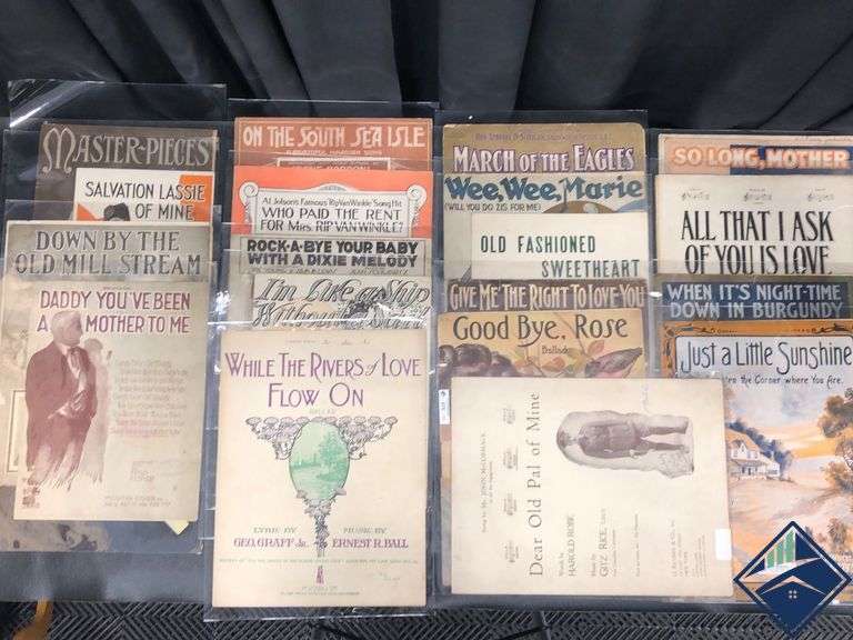 Antique Sheet Music Books Estate Details