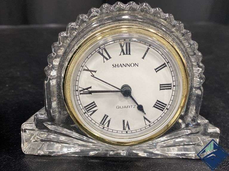Shannon Crystal Small Mantle Clock & Signature Studio Women's Watch